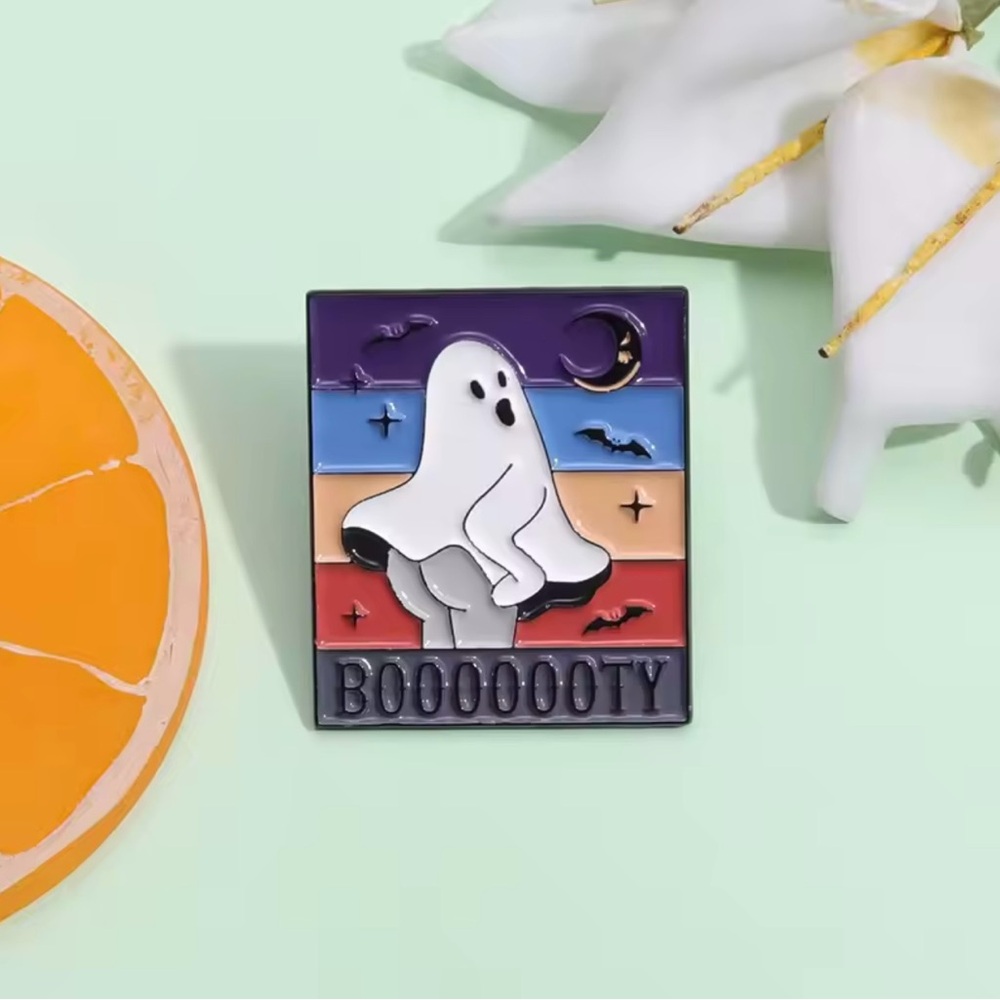 BOOOOOOTY Ghost Enamel Pin